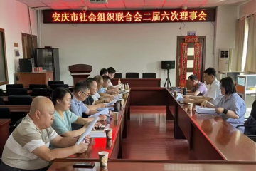 安庆市社会组织联合会组织召开二届六次理事会
